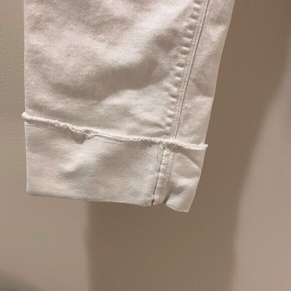 J.Jill Jeans Women’s Cropped Denim Authentic Fit White Cruise Boho Vacation 6 - Picture 7 of 9